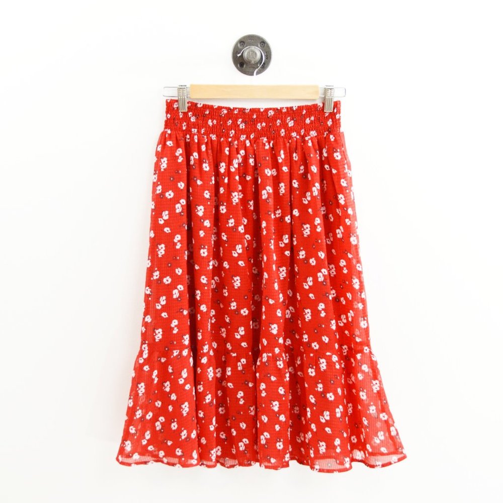 Abercrombie & Fitch Floral Midi Skirt #151-1155